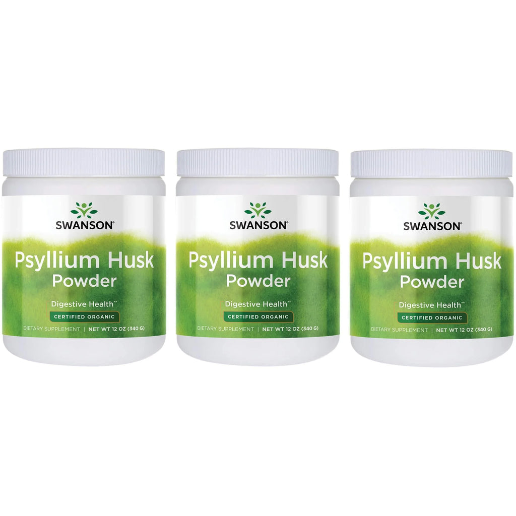 Organic Psyllium Husk Powder 12 oz 3 Pack M166