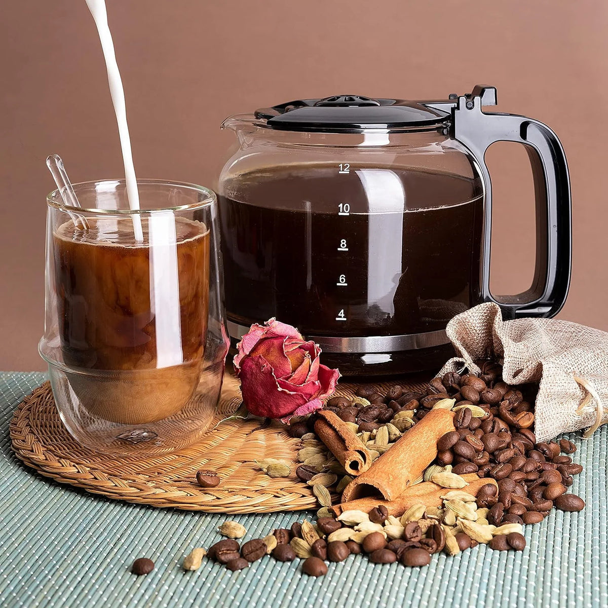 12 Cup Black Coffee Maker A835312