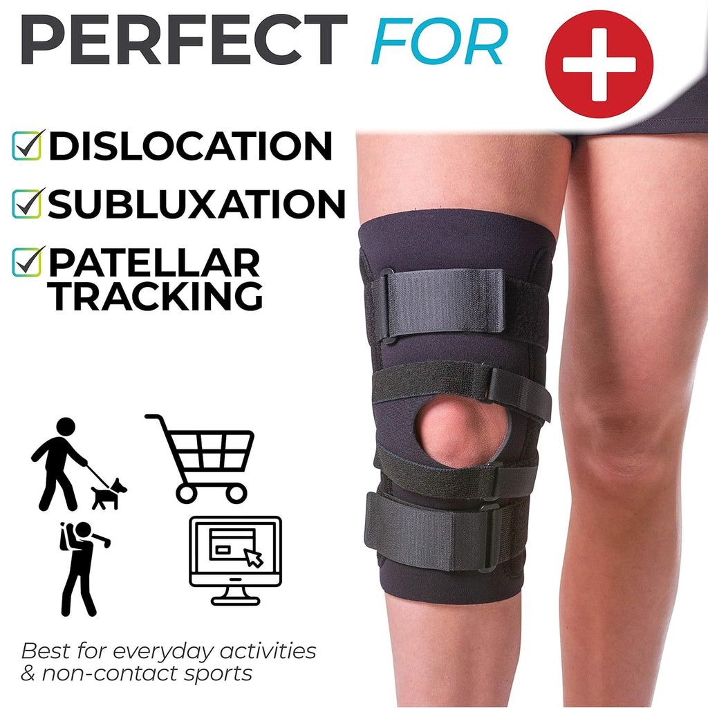 J Patella Knee Brace with Support Straps (Large) F56683