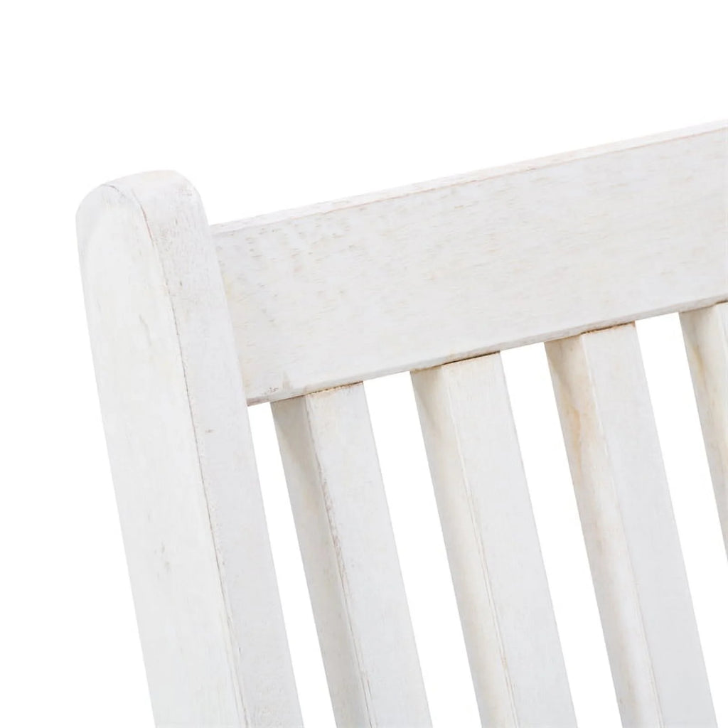 White Washed Wood 5pc Outdoor Dining Set S1824