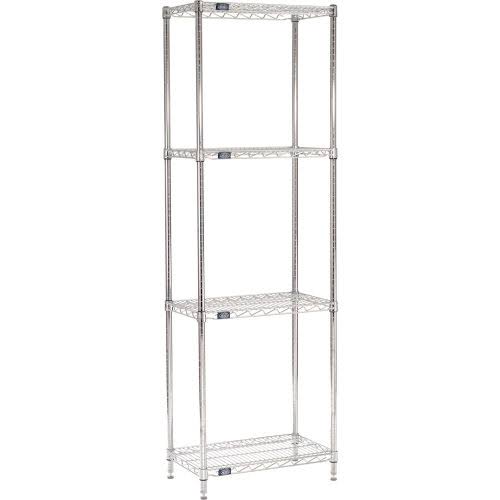 Chrome Wire Shelving Starter 30x22W x 14x22D x 74x22H S4849