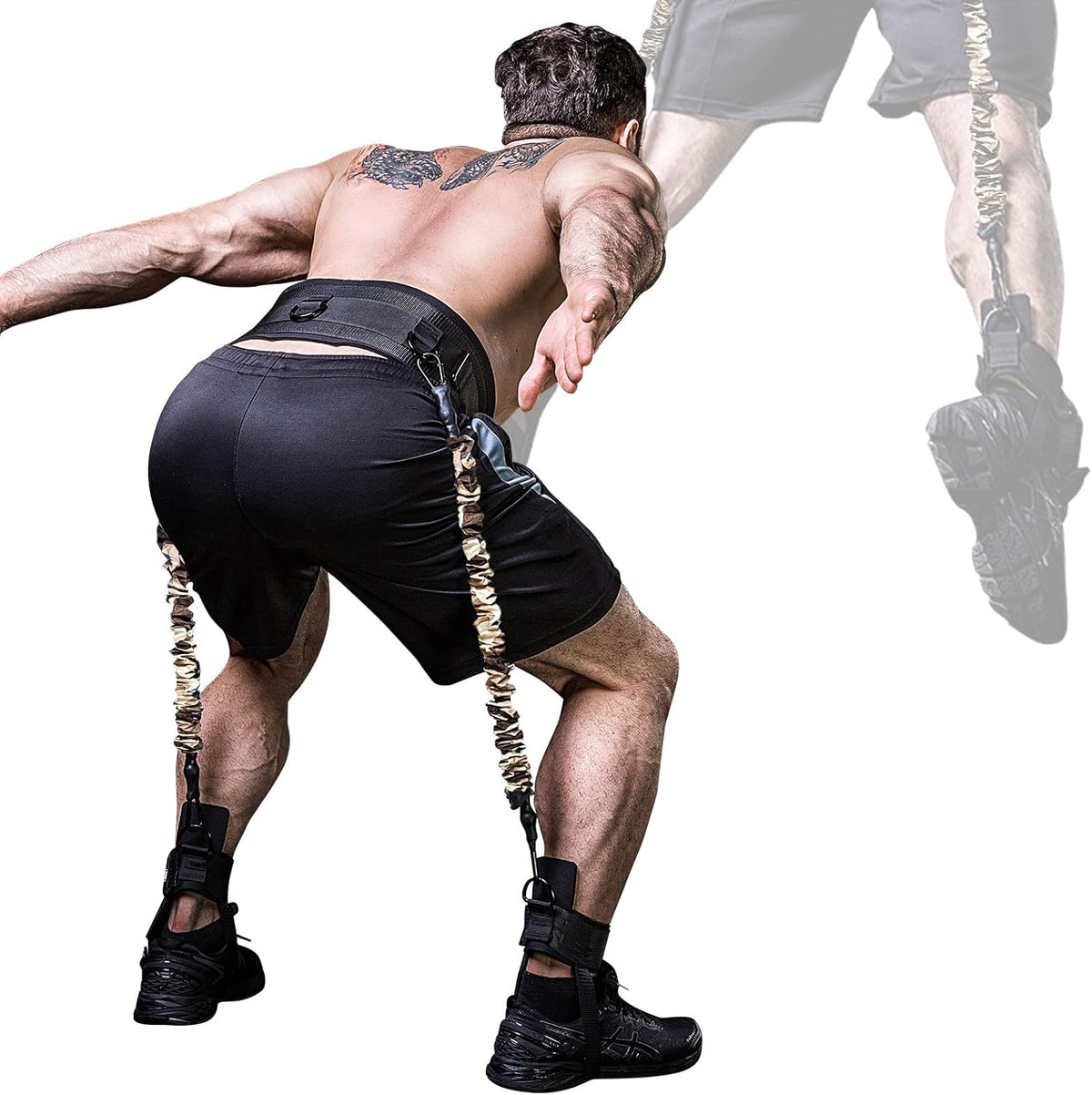 Vertical Jump Trainer Resistance Bands Set, Pack of 2 B840882