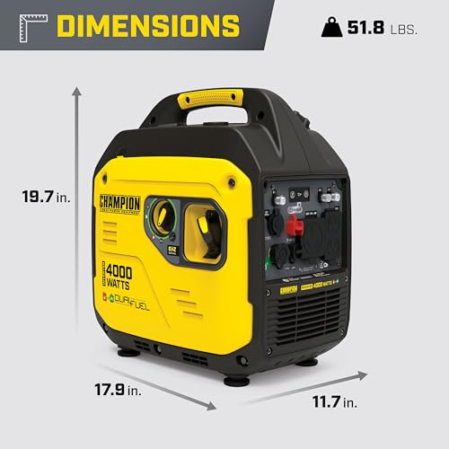 4000-Watt Dual Fuel Portable Inverter Generator I813074