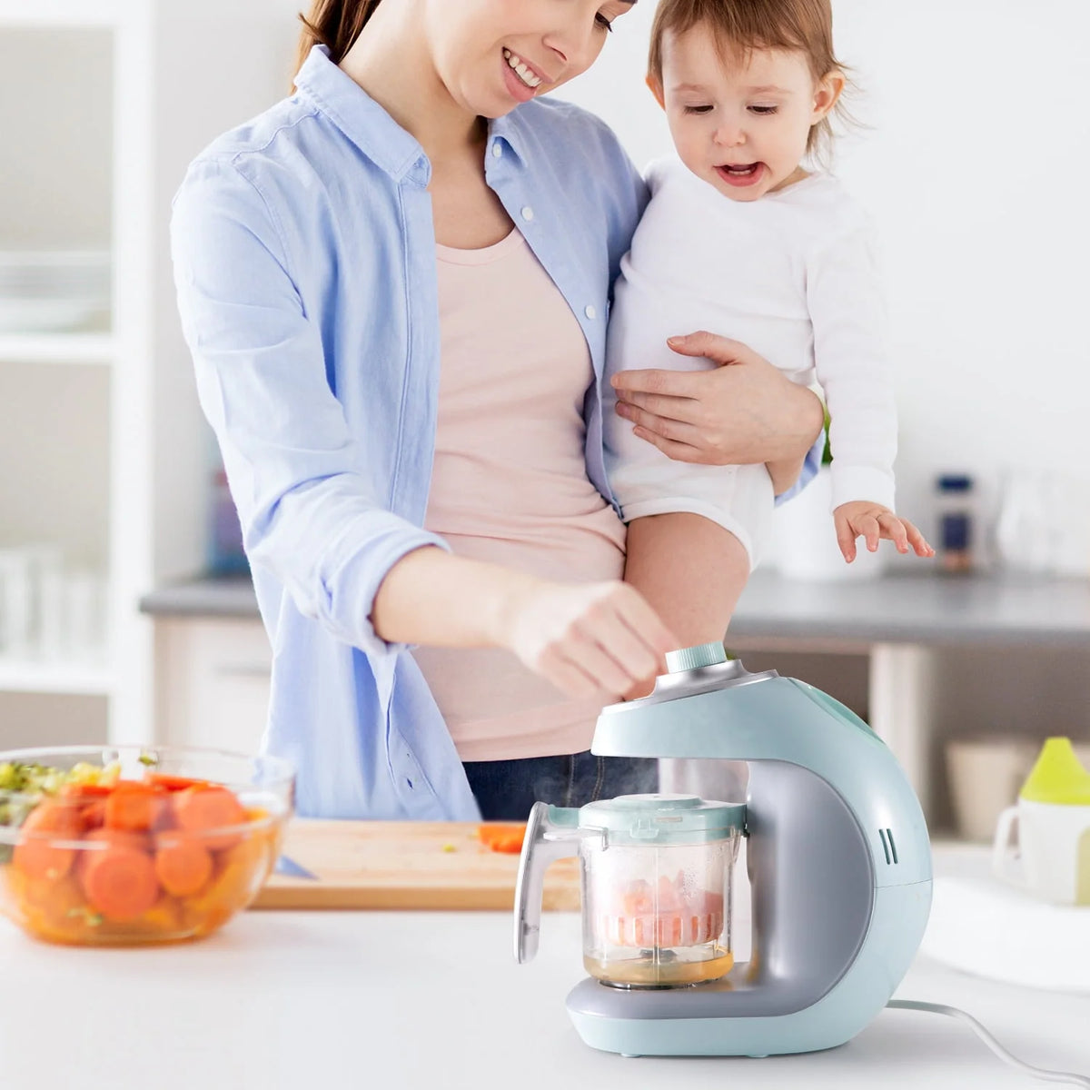 Baby Food Maker Processor Blender Grinder Steamer R9119
