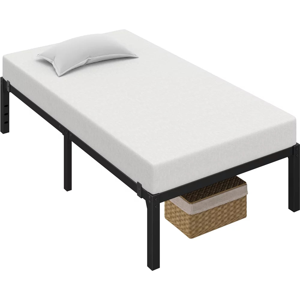 Black Metal Platform Bed Frame E632