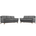 Grey Fabric Sofa Set of Two P899219