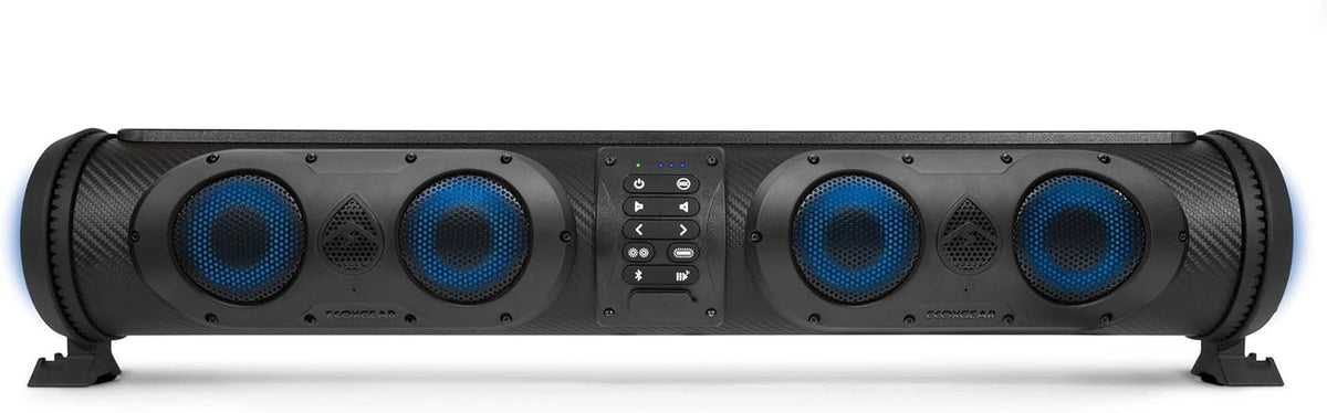 Rechargeable Amplified Bluetooth 8 Speaker Soundbar Waterproof Sandproof with LED Lighting E23369