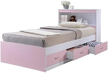 Twin Size Captain Storage Bed in White Q738263