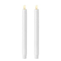 10x22 Moving Flame White Unscented Taper Candle Set of 2 B62782