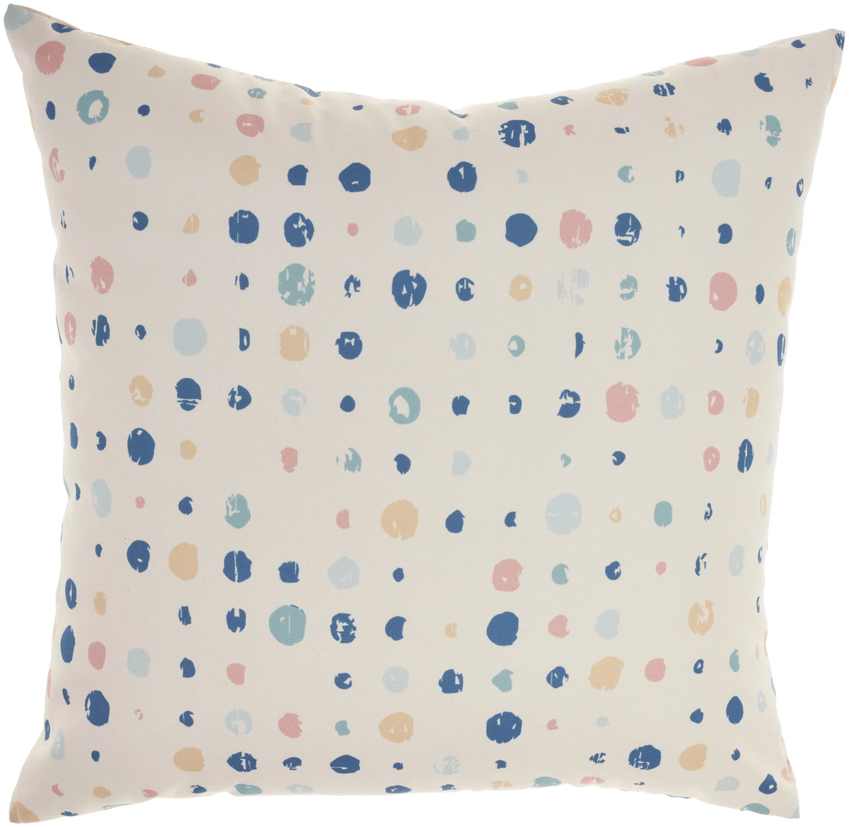 Blue Ivory Indoor Outdoor Washable Throw Pillow P4286