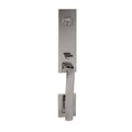 Chrome Single-Cylinder Deadbolt Entry Door Handleset U1957