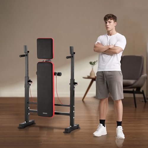 6-in-1 Adjustable Weight Bench Set B47311