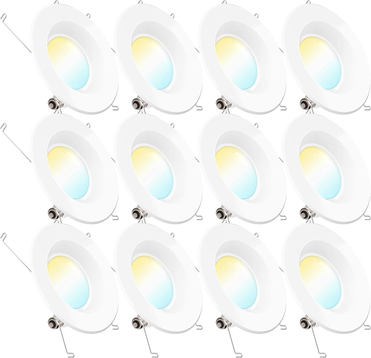 12 Pack 5/6 Inch LED Recessed Lighting Retrofit Conversion Kit A989