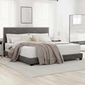 Charcoal Fabric Upholstered Queen Bed D6648