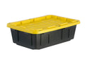 Black/Yellow Heavy Duty Tote with Hinged Lid Q2830