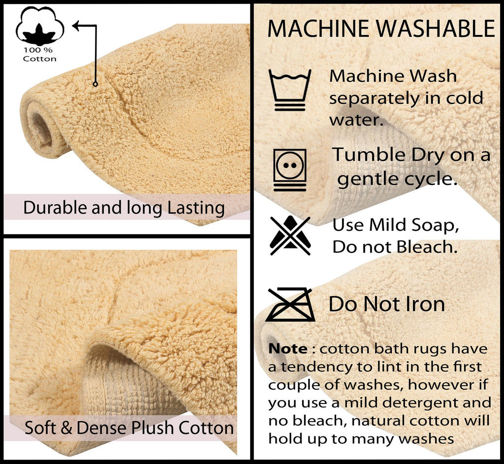 100% Cotton Tufted Non-Slip Bath Rug 24" x 40" J2049