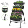 4 ft 5-Tier Raised Garden Bed Planter with Storage Shelf O855