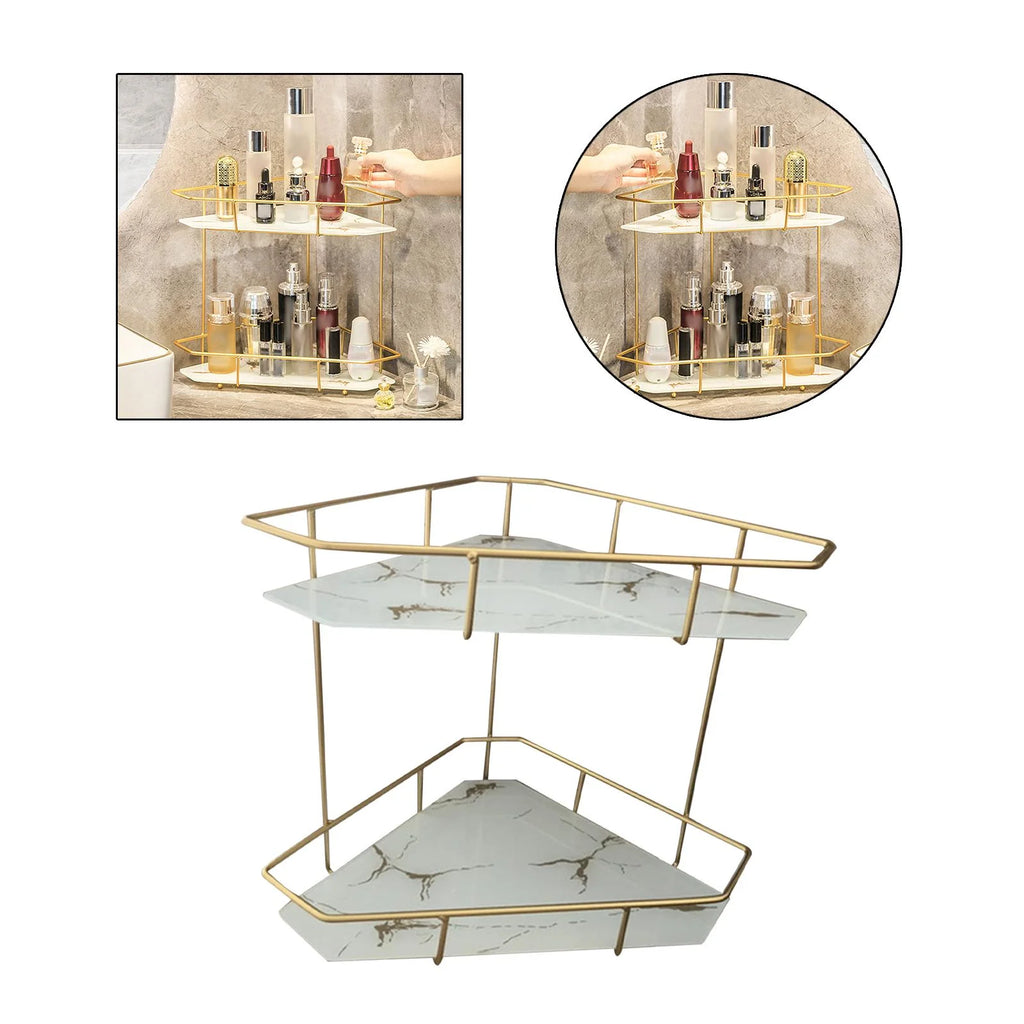 White Bottom Bathroom Storage Rack I7939