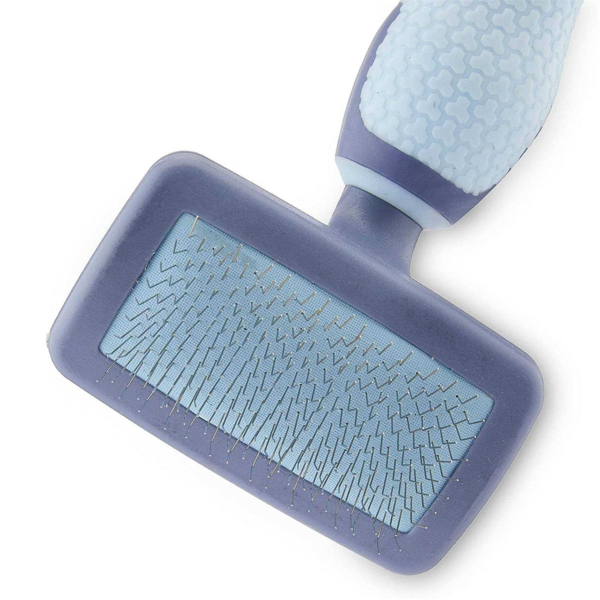 Plastic Dog Grooming Brush with TPR Grip Q709