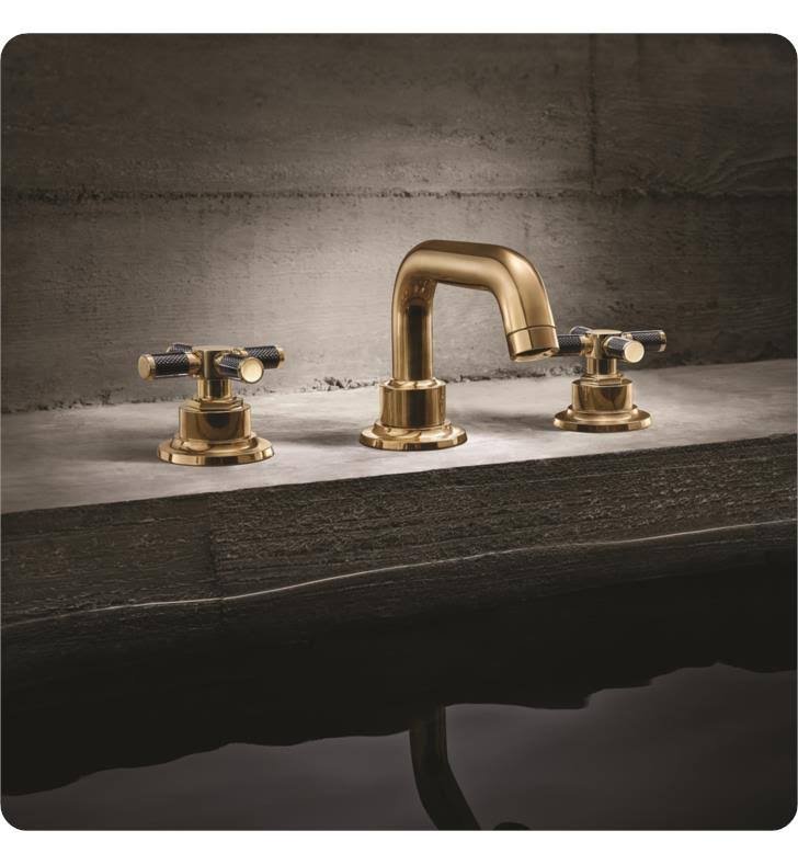 Widespread Lavatory Faucet with Carbon Fiber Handle S9699