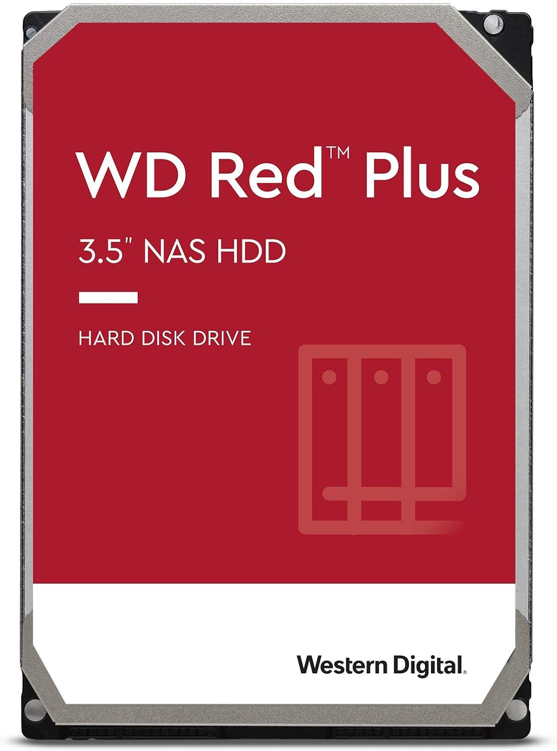 8TB WD Red Plus NAS Internal Hard Drive HDD - 5400 RPM, SATA 6 Gb/s, CMR, 256 MB Cache, 3.5 O32751