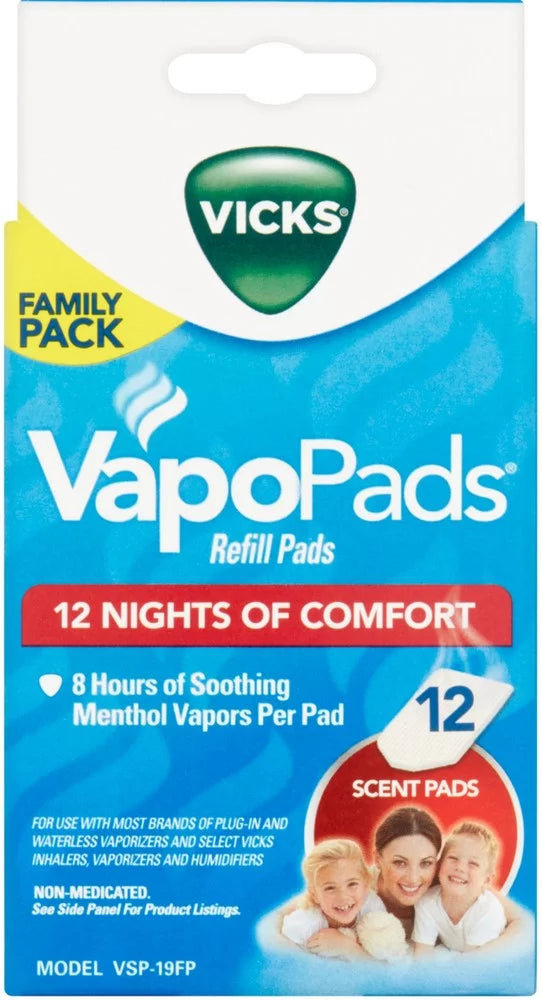 12 ea Vicks Vapo Pad Scent Pads A832267