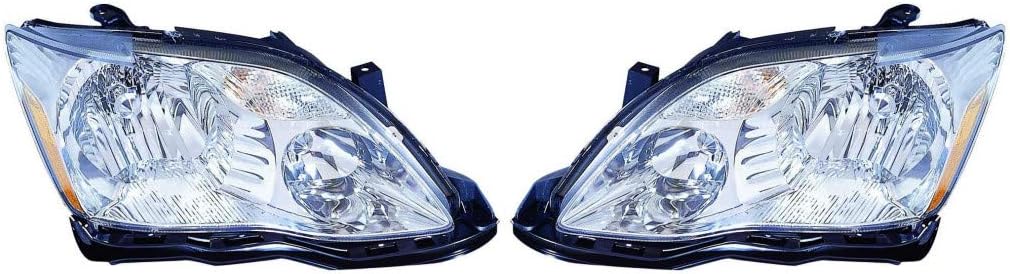 Headlight Assembly Pair Halogen Type E30368