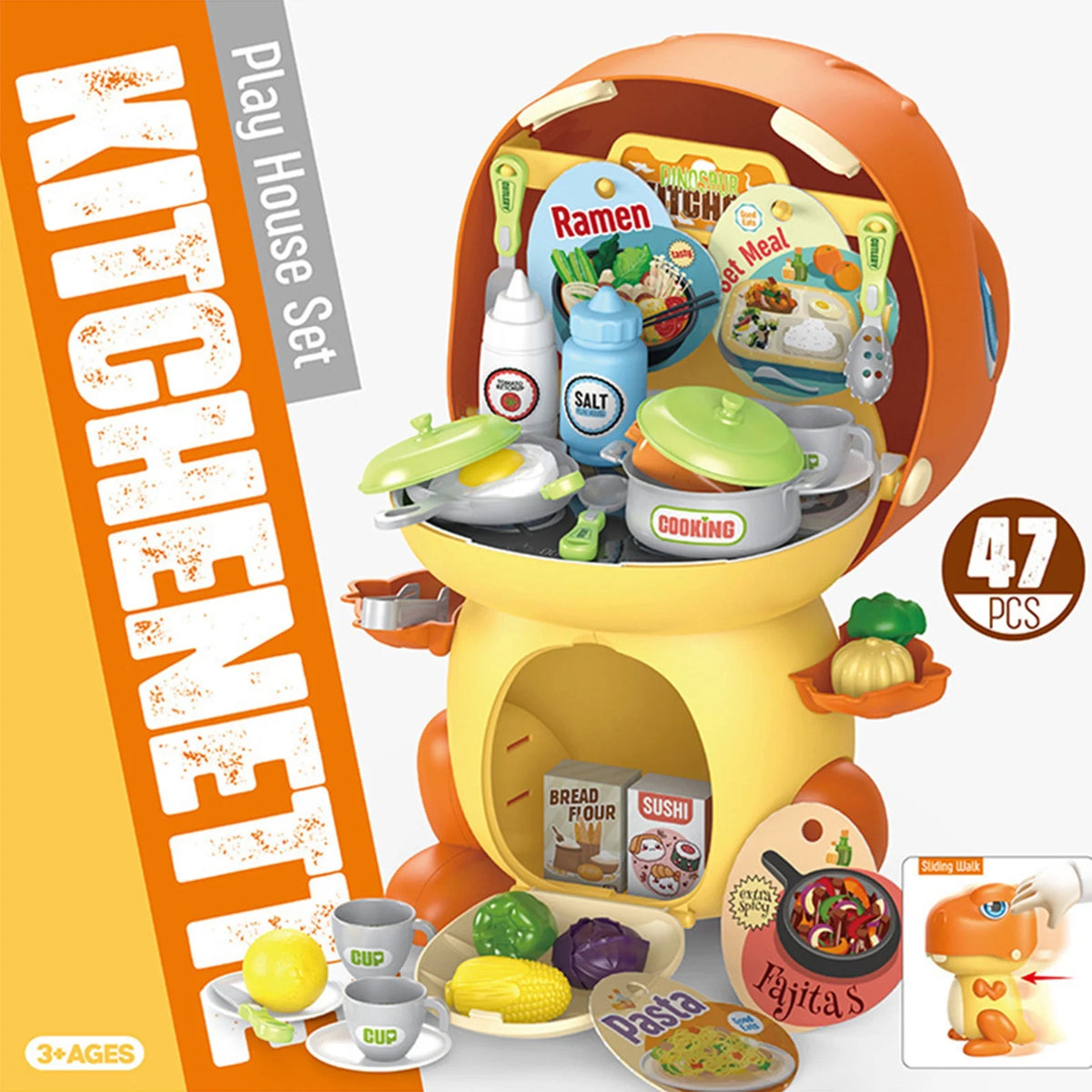Play House Kitchen Set with Play Food for Toddlers I820688