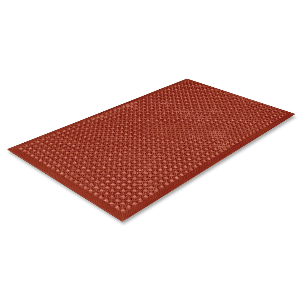 Heavy-Duty Anti-Fatigue Rubber Mat 36 x 60 Terra Cotta C5886