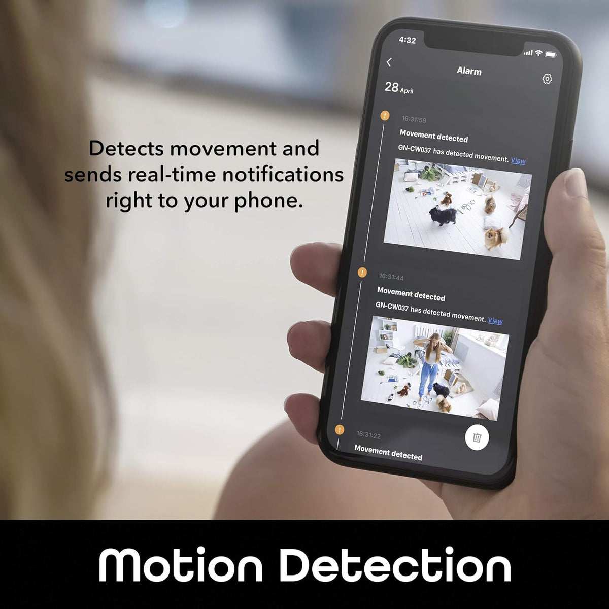 WiFi Indoor Smart Security Camera with Mounting Kit J625