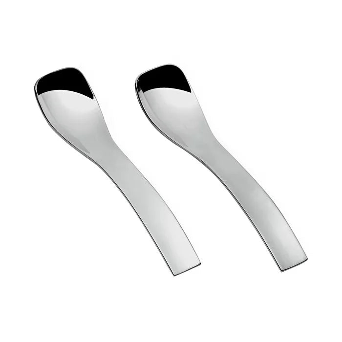 Set Of 6 Spoons 10cm Steel C402987