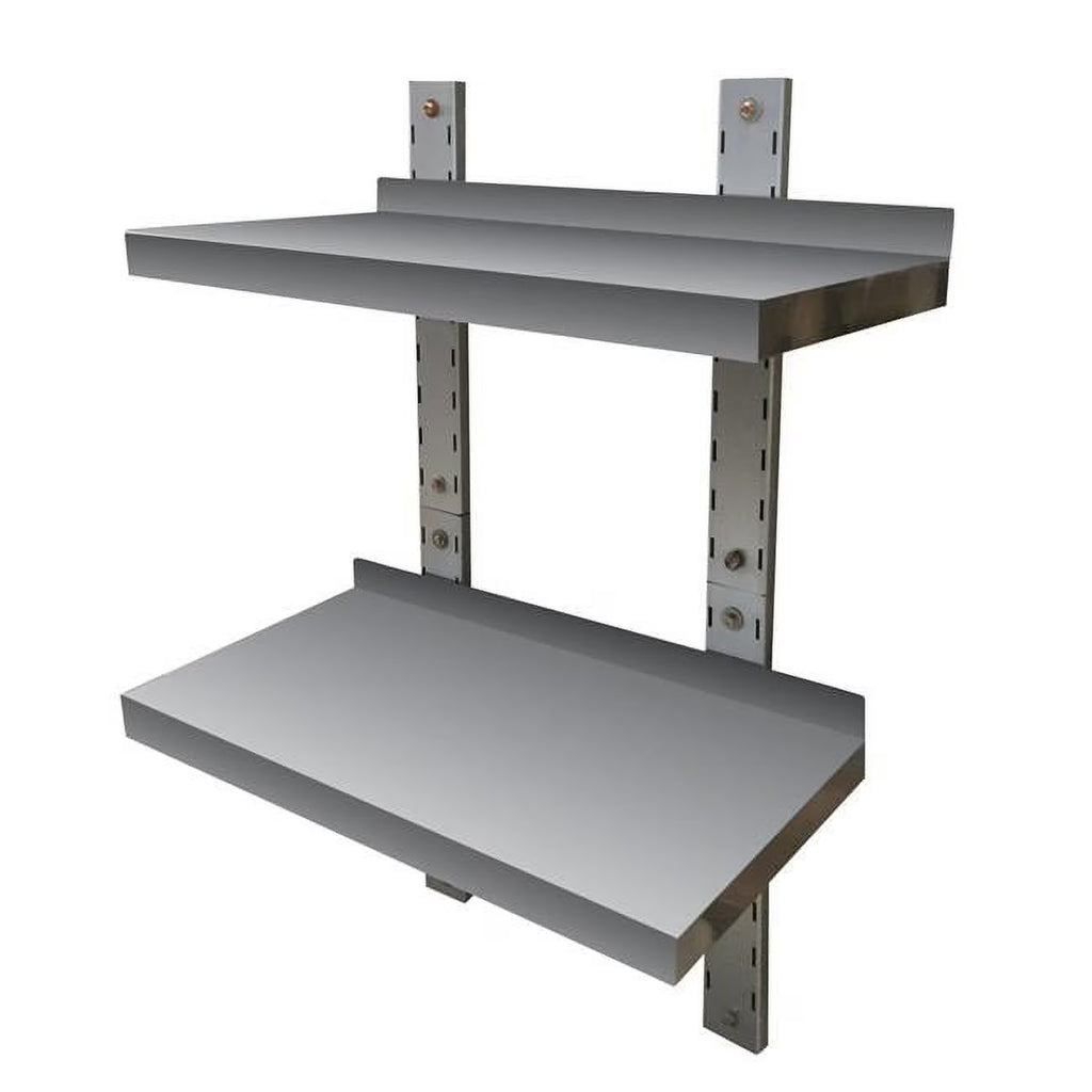 Stainless Steel Double Wall Mount Shelf A55002