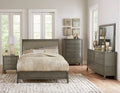 5pc Wooden Bedroom Furniture Set King Bed Dresser Mirror Nightstands W67059