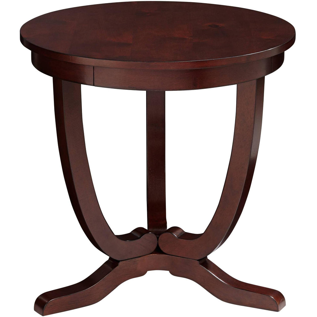 Espresso Round Accent Table D8581