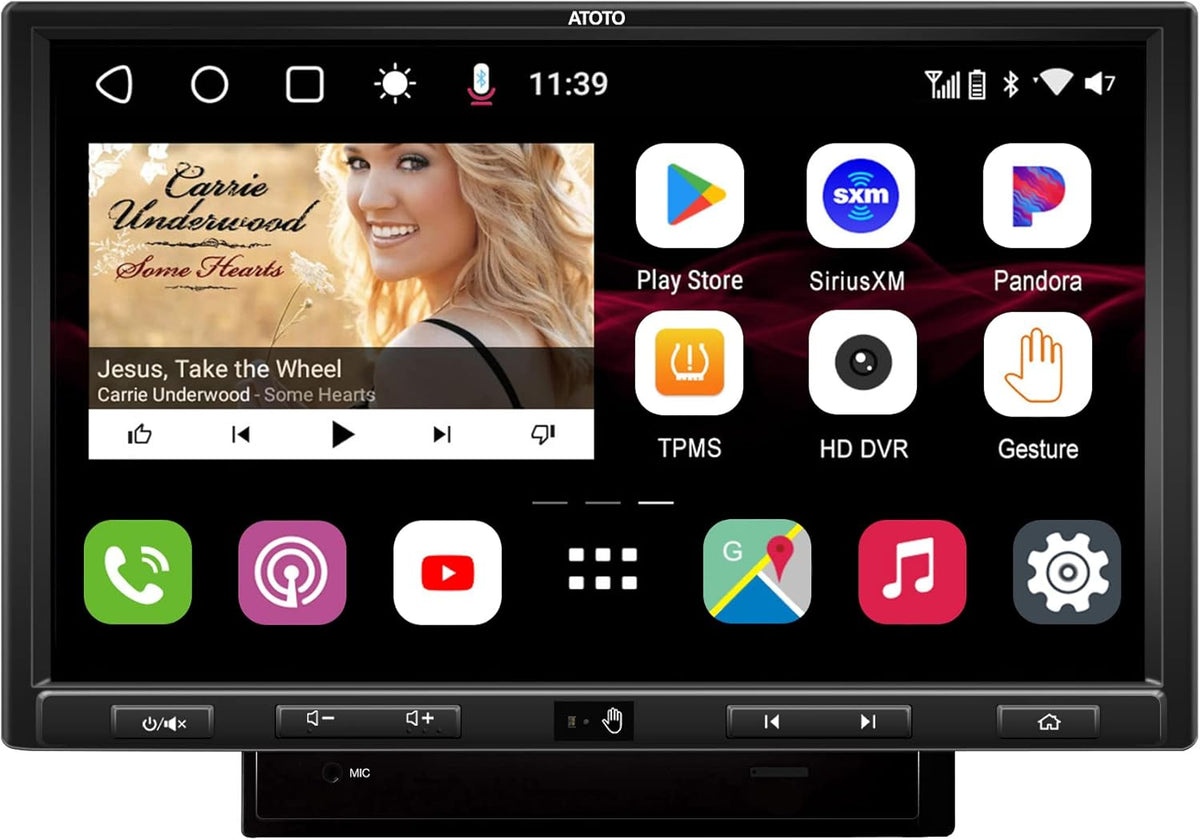 10.1inch QLED Display in-Dash Video Receiver with Wireless Carplay & Android Auto T22934