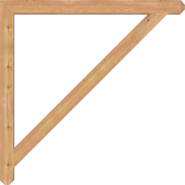Traditional Craftsman Smooth Bracket, Western Red Cedar U14232