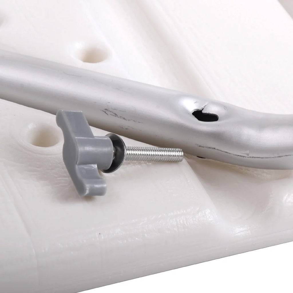 White 6 Adjustable Height Bath Shower Chair F90753