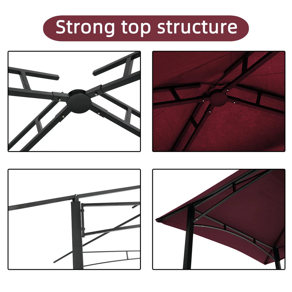 Burgundy Grill Gazebo G4504