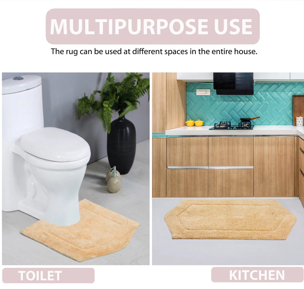 100% Cotton Tufted Non-Slip Bath Rug 24" x 40" J2049