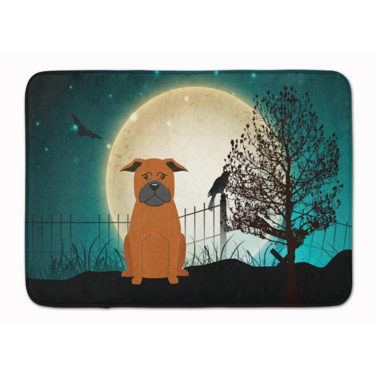 Halloween Scary Chinese Chongqing Dog Memory Foam Mat A177522