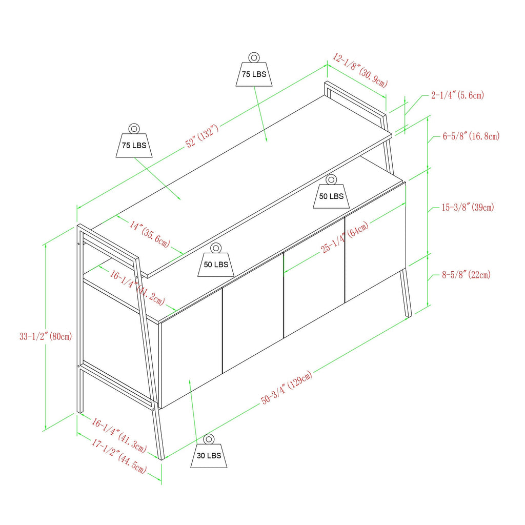 52-Inch Modern TV Stand Console S148846