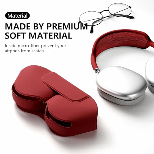 Black PU Leather Carrying Case for Headphones P713