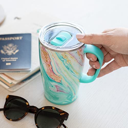 18 oz Insulated Stainless Steel Travel Mug with Lid P78949
