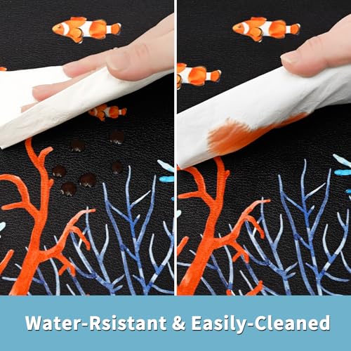 2 PCS Black Anti Fatigue Kitchen Mats W64972