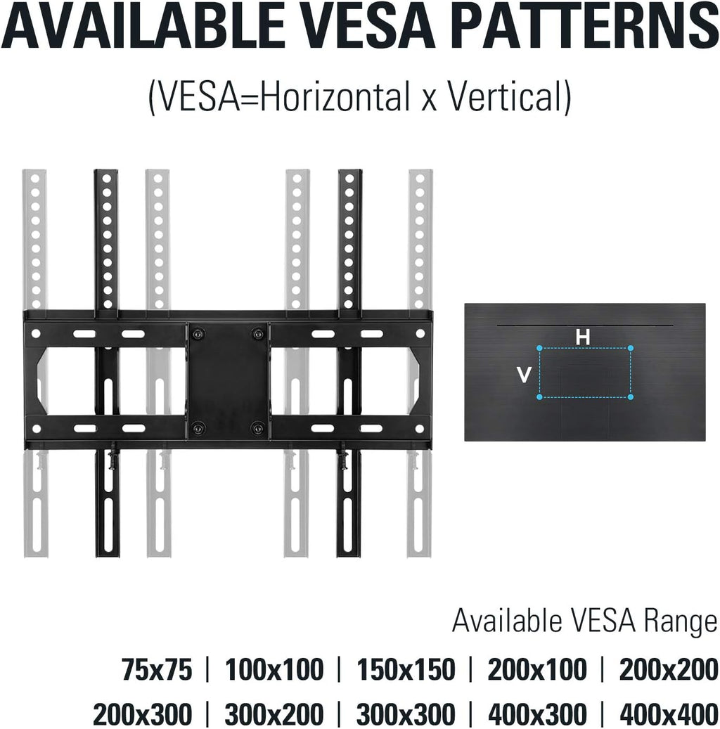 TV Mount Full Motion Dual Arms Max VESA 400x400mm 99 LBS Pack of 2 B74170