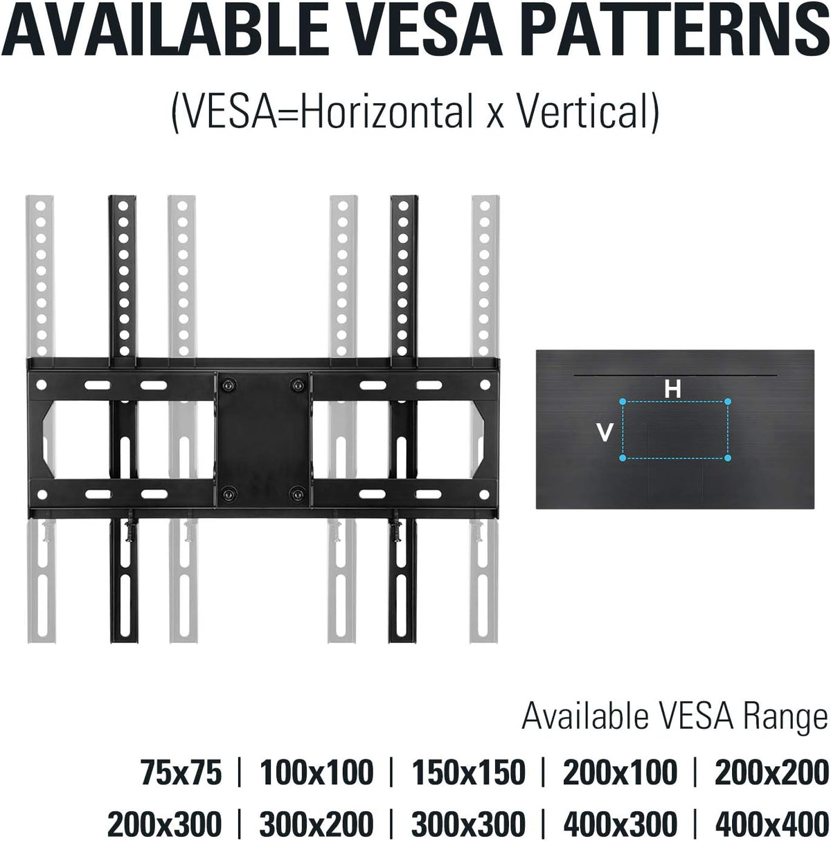 TV Mount Full Motion Dual Arms Max VESA 400x400mm 99 LBS Pack of 2 B74170