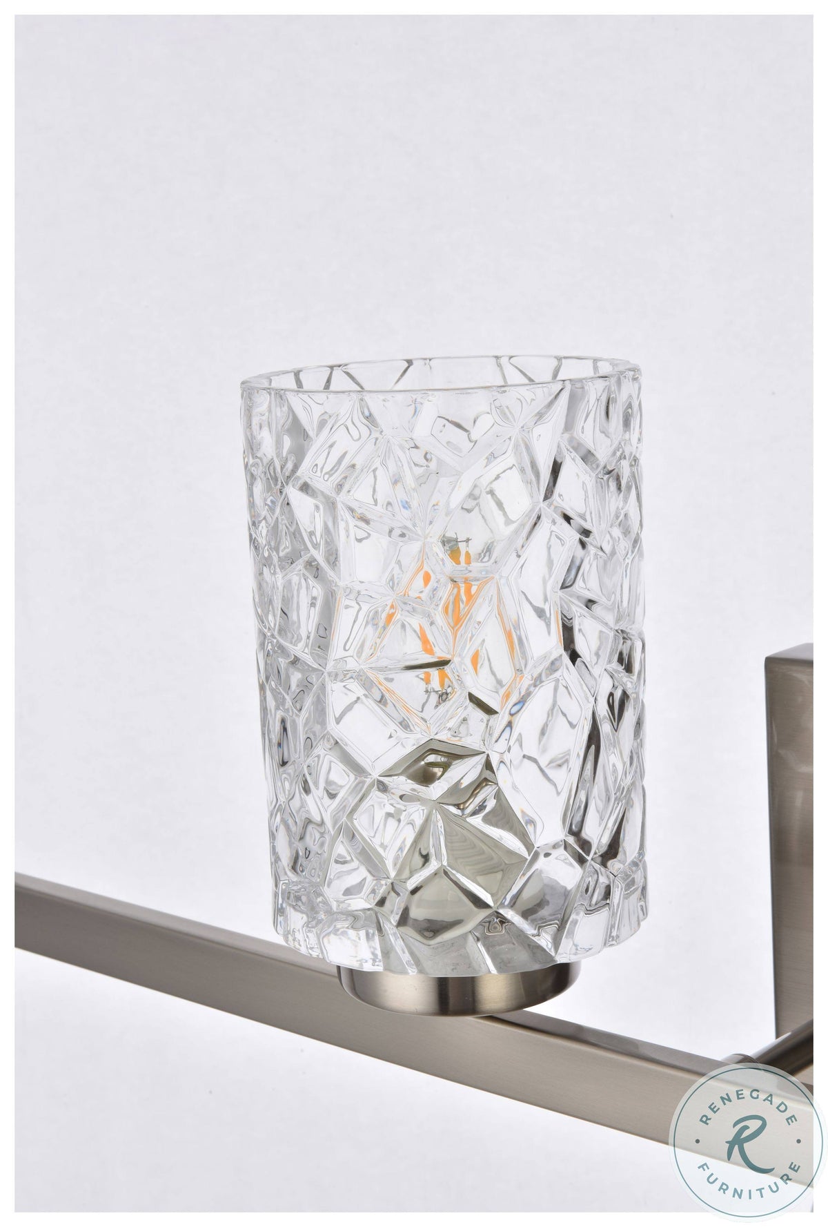 4 Lights Bath Sconce in Stain Nickel with Clear Shade U21329