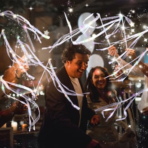 Light up Wedding Wands with Ribbons & Bells P3053