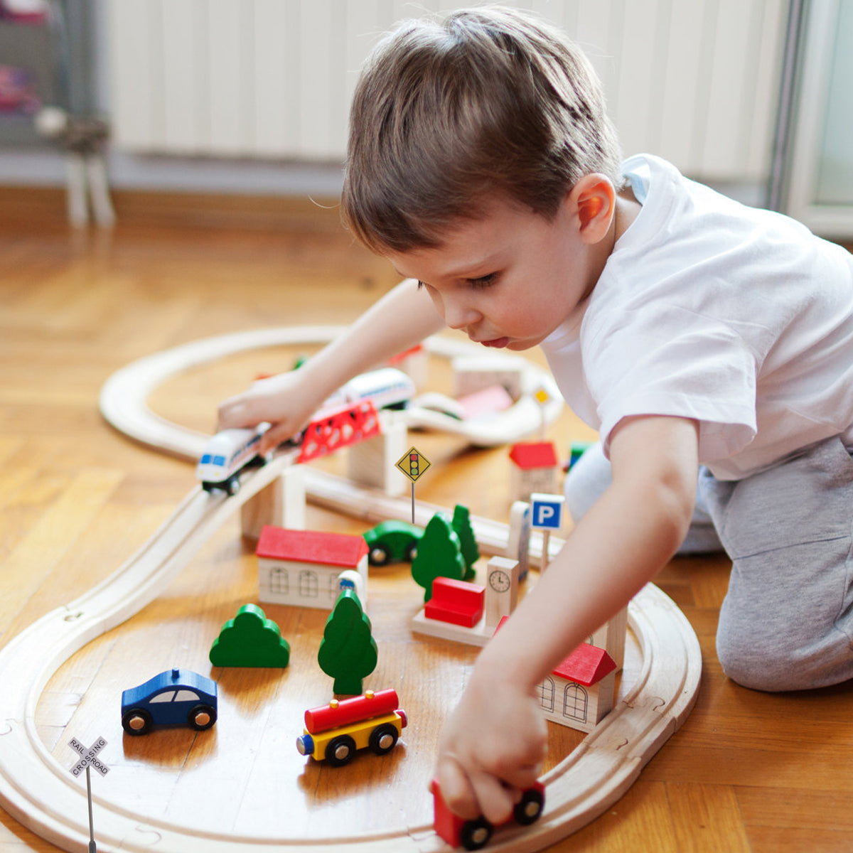 56 Pcs Plastic Road Traffic Signs Playset W33625