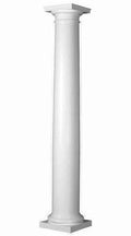 Round Tapered Column, Smooth Paint-Grade, 10 inch Diameter x 9 ft Overall Height J278